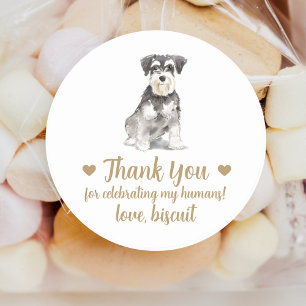 Adesivos Personalizados de Casamento de Cachorro
