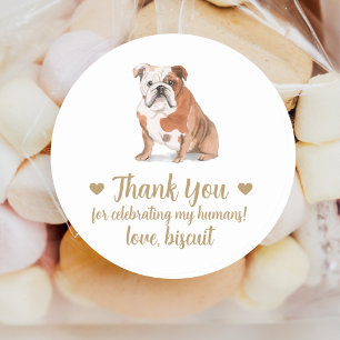 Adesivos Personalizados de Casamento de Cachorro