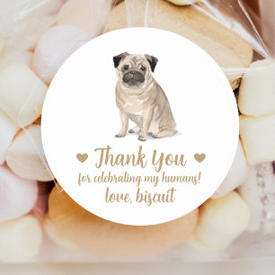 Adesivos Personalizados de Casamento de Cachorro
