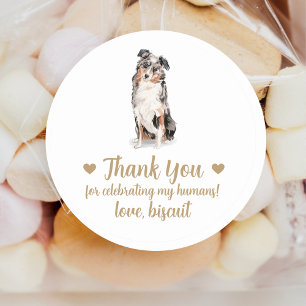 Adesivos Personalizados de Casamento de Cachorro