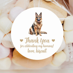 Adesivos Personalizados de Casamento de Cachorro
