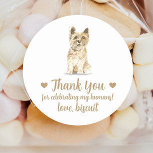 Adesivos Personalizados de Casamento de Cachorro