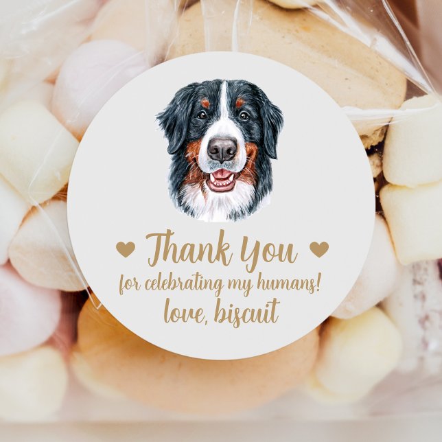 Adesivos Personalizados de Casamento de Cachorro B (Criador carregado)