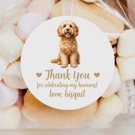Adesivos Personalizados de Casamento de Cachorro C