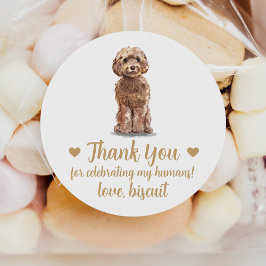 Adesivos Personalizados de Casamento de Cachorro C