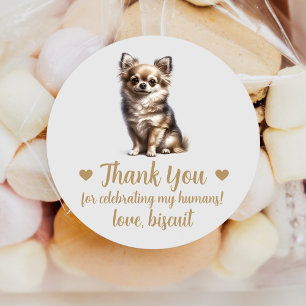 Adesivos Personalizados de Casamento de Cachorro C