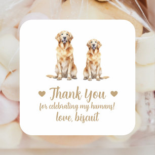 Adesivos Personalizados de Casamento de Cachorro G