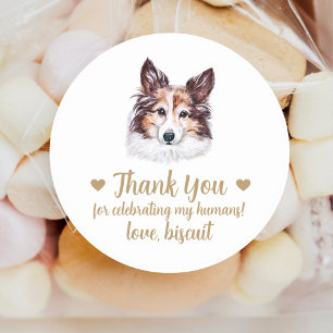 Adesivos Personalizados de Casamento para Cachorro