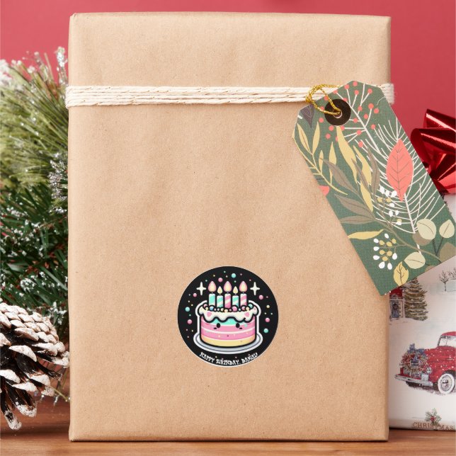 Adesivos Personalizados de Celebração de Aniversár (Feriado)