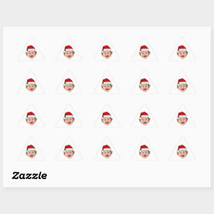 Adesivos Personalizados de Chapéu de Papai Noel, F