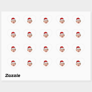 Adesivos Personalizados de Chapéu de Papai Noel, F