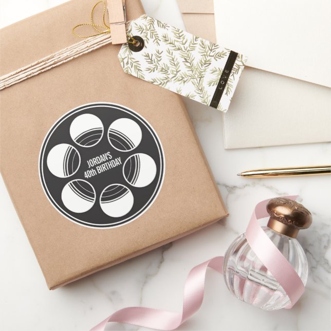 Adesivos Personalizados de Clapperboard, Festa de  (Presentear)