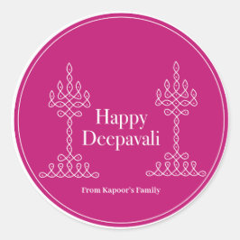 Adesivos personalizados de Diwali para presentes p
