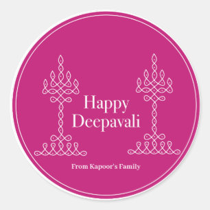 Adesivos personalizados de Diwali para presentes p