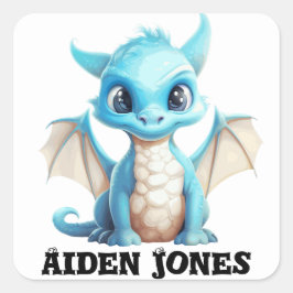 Adesivos personalizados de dragões coloridos