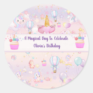 Adesivos Personalizados de Festa de Aniversário de