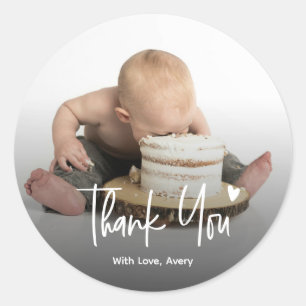 Adesivos Personalizados de Foto de Agradecimento p