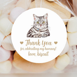 Adesivos Personalizados de Gato para Lembranças de