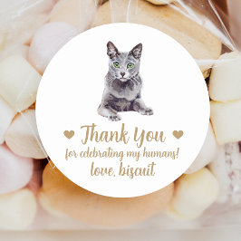 Adesivos Personalizados de Gato para Lembranças de