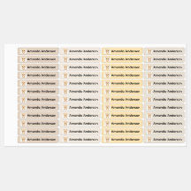 Adesivos Personalizados de Nome de Coelhinho para