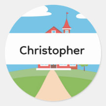 Adesivos Personalizados de Nome de Edifício para V