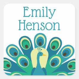 Adesivos Personalizados de Peacock Bonitos