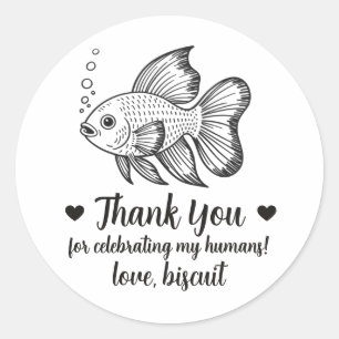 Adesivos Personalizados de Peixe para Lembranças d