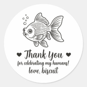 Adesivos Personalizados de Peixe para Lembranças d