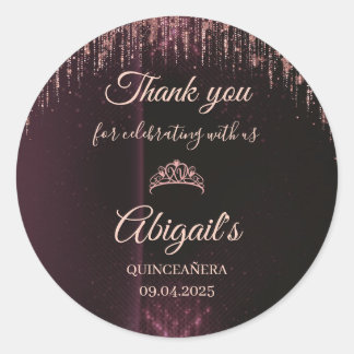 Adesivos Personalizados de Quinceañera | Nome e