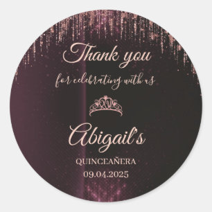 Adesivos Personalizados de Quinceañera Nome Pers