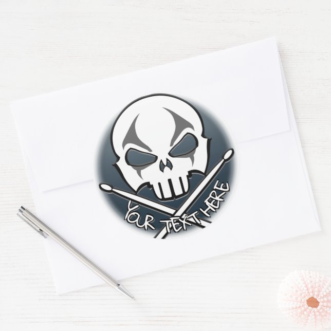 Adesivos Personalizados de Rock & Roll (Envelope)