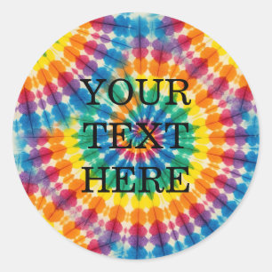 Adesivos Personalizados de Tie Dye Psicodélico A