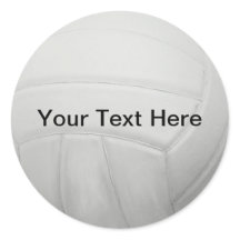 Adesivos personalizados de voleibol