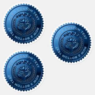 Adesivos personalizados DIY 3D selo de mestre Reik
