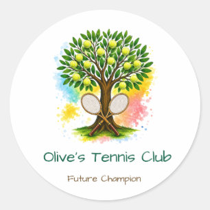 Adesivos Personalizados do Clube de Tênis Infantil