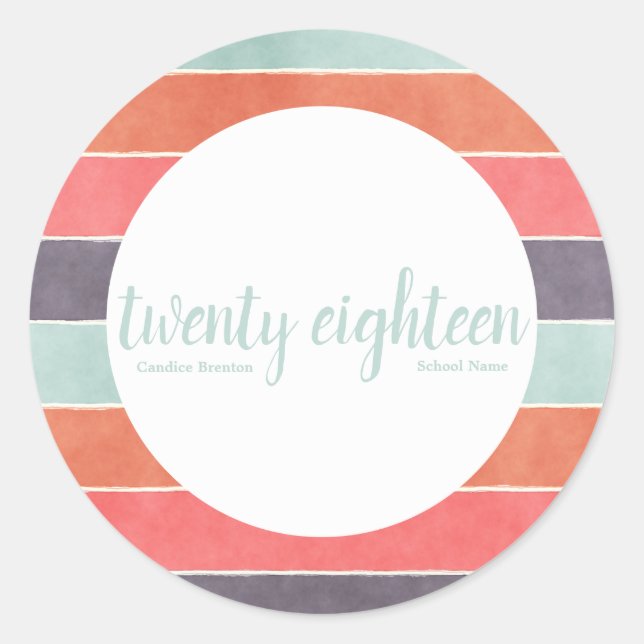 Adesivos Personalizados do Formando do Arco-Íris M (Frente)