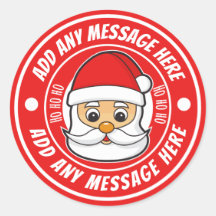 Adesivos Personalizados do Papai Noel do Natal