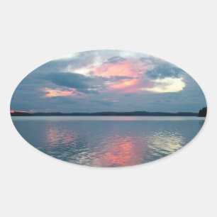 Adesivos personalizados do Pastel Sunset