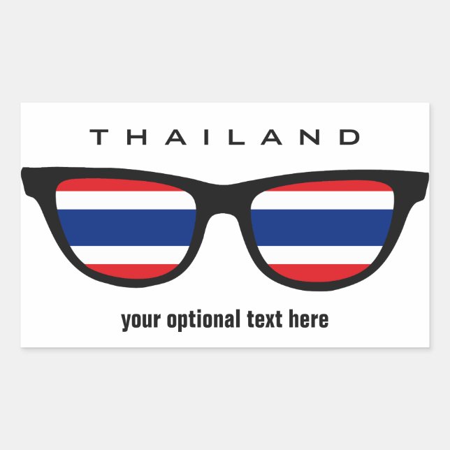 Adesivos personalizados do Thai Shades (Frente)