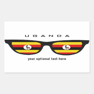 Adesivos personalizados do Uganda Shades
