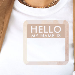 Adesivos Personalizados Modernos Olá Meu Nome É