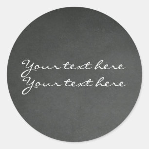 Adesivos personalizados para festas com giz de qua