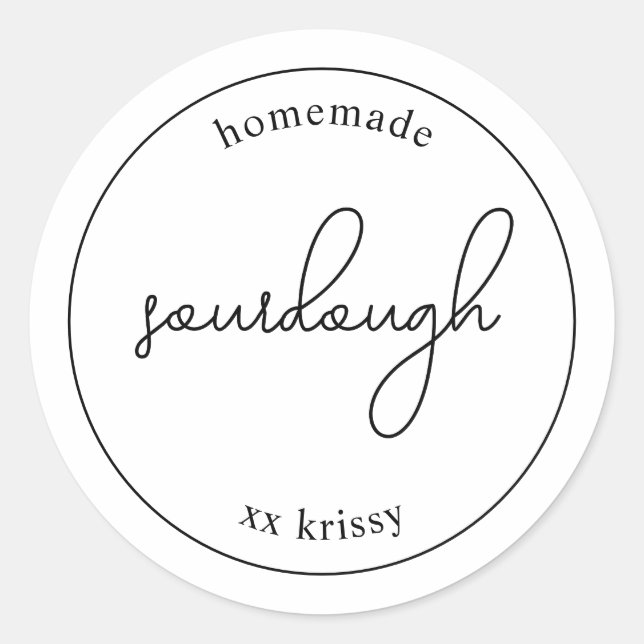 Adesivos Personalizados para Presentes de Padaria (Frente)