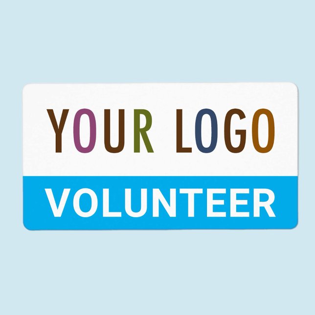 Adesivos Personalizados para Voluntários com Logot (MISOOK Volunteer Sticker with Logo)