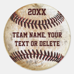 Adesivos personalizáveis de beisebol para o grupo