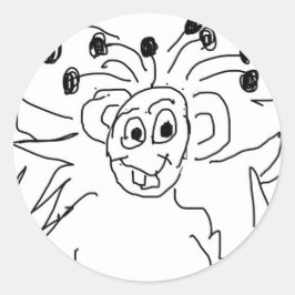 ADESIVOS PERSONALIZÁVEIS MONSTRO FELIZ