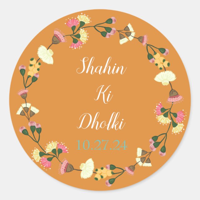 Adesivos personalizáveis para dholki (Frente)