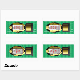 Adesivos personalizáveis para prêmios de bola de f