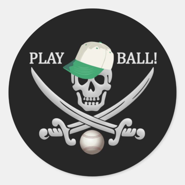 Adesivos Pirata de Baseball (Frente)