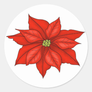 Adesivos Poinsettia Feriados